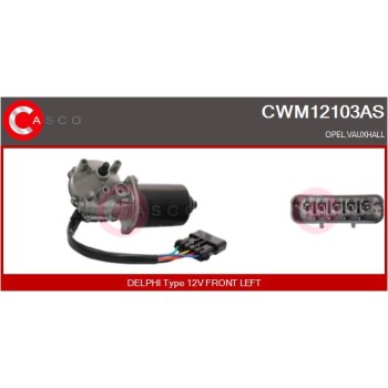 Motor del limpiaparabrisas - CASCO CWM12103AS