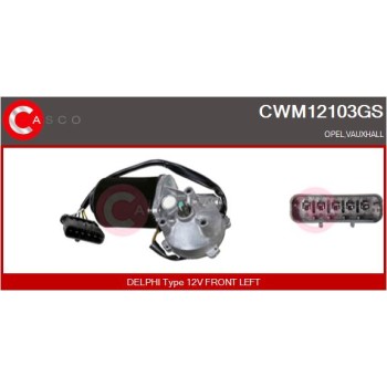 Motor del limpiaparabrisas - CASCO CWM12103GS