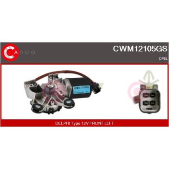 Motor del limpiaparabrisas - CASCO CWM12105GS