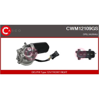 Motor del limpiaparabrisas - CASCO CWM12109GS