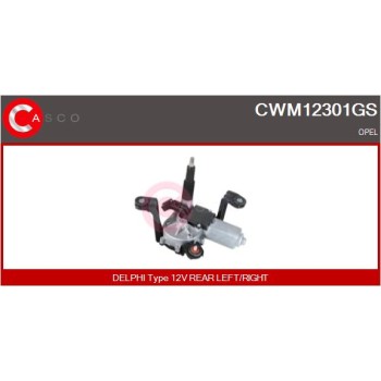 Motor del limpiaparabrisas - CASCO CWM12301GS