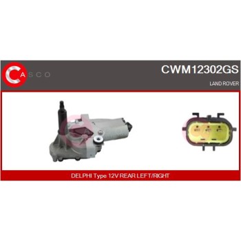 Motor del limpiaparabrisas - CASCO CWM12302GS