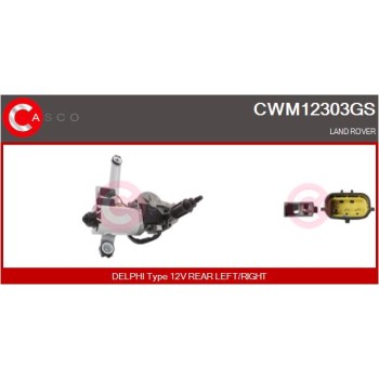 Motor del limpiaparabrisas - CASCO CWM12303GS