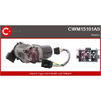 Motor del limpiaparabrisas - CASCO CWM15101AS