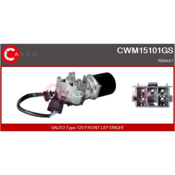 Motor del limpiaparabrisas - CASCO CWM15101GS