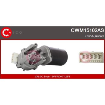 Motor del limpiaparabrisas - CASCO CWM15102AS