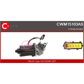 Motor del limpiaparabrisas - CASCO CWM15103AS