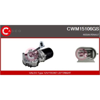Motor del limpiaparabrisas - CASCO CWM15106GS