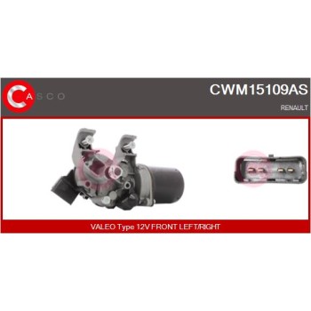 Motor del limpiaparabrisas - CASCO CWM15109AS