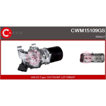 Motor del limpiaparabrisas - CASCO CWM15109GS