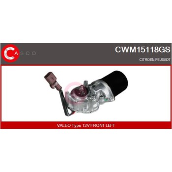 Motor del limpiaparabrisas - CASCO CWM15118GS