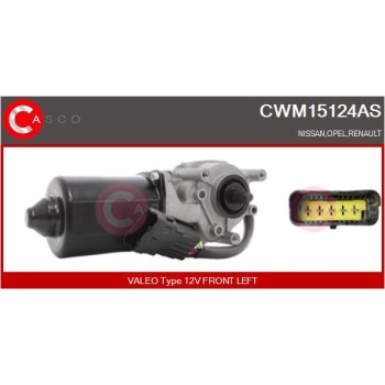 Motor del limpiaparabrisas - CASCO CWM15124AS