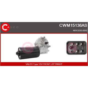 Motor del limpiaparabrisas - CASCO CWM15136AS