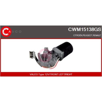 Motor del limpiaparabrisas - CASCO CWM15138GS