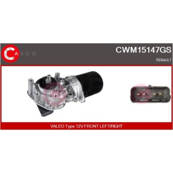 Motor del limpiaparabrisas - CASCO CWM15147GS