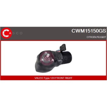 Motor del limpiaparabrisas - CASCO CWM15150GS