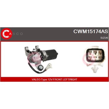 Motor del limpiaparabrisas - CASCO CWM15174AS