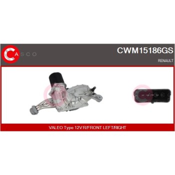 Motor del limpiaparabrisas - CASCO CWM15186GS
