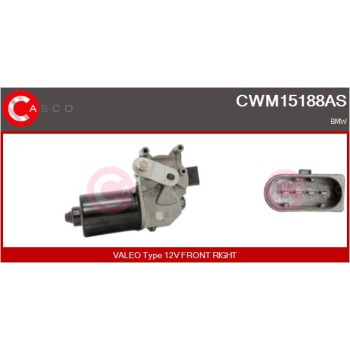 Motor del limpiaparabrisas - CASCO CWM15188AS