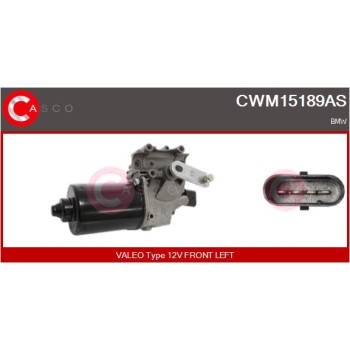 Motor del limpiaparabrisas - CASCO CWM15189AS