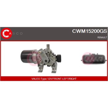 Motor del limpiaparabrisas - CASCO CWM15200GS
