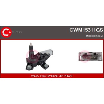 Motor del limpiaparabrisas - CASCO CWM15311GS