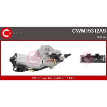 Motor del limpiaparabrisas - CASCO CWM15312AS