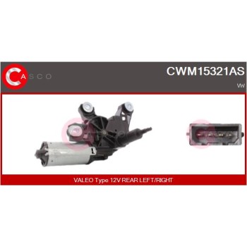 Motor del limpiaparabrisas - CASCO CWM15321AS