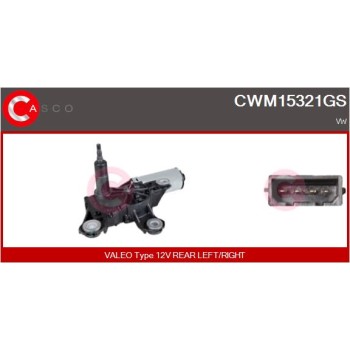 Motor del limpiaparabrisas - CASCO CWM15321GS