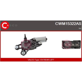 Motor del limpiaparabrisas - CASCO CWM15322AS