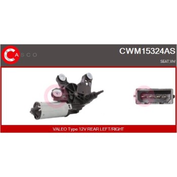 Motor del limpiaparabrisas - CASCO CWM15324AS