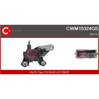 Motor del limpiaparabrisas - CASCO CWM15324GS