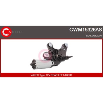 Motor del limpiaparabrisas - CASCO CWM15326AS
