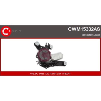 Motor del limpiaparabrisas - CASCO CWM15332AS