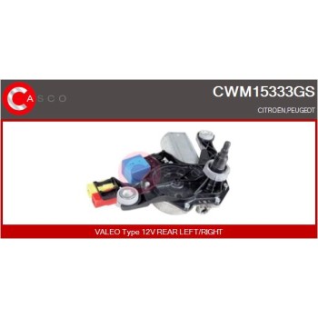 Motor del limpiaparabrisas - CASCO CWM15333GS