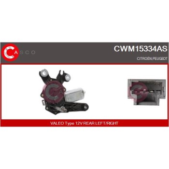 Motor del limpiaparabrisas - CASCO CWM15334AS