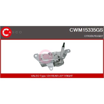 Motor del limpiaparabrisas - CASCO CWM15335GS