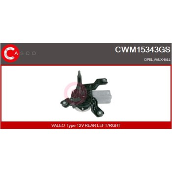Motor del limpiaparabrisas - CASCO CWM15343GS