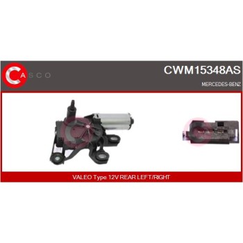 Motor del limpiaparabrisas - CASCO CWM15348AS