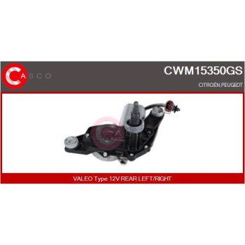 Motor del limpiaparabrisas - CASCO CWM15350GS