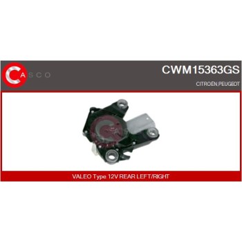 Motor del limpiaparabrisas - CASCO CWM15363GS