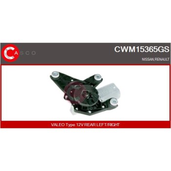 Motor del limpiaparabrisas - CASCO CWM15365GS