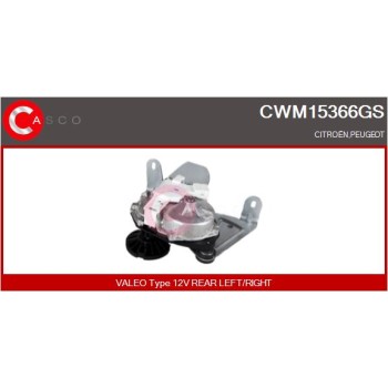 Motor del limpiaparabrisas - CASCO CWM15366GS