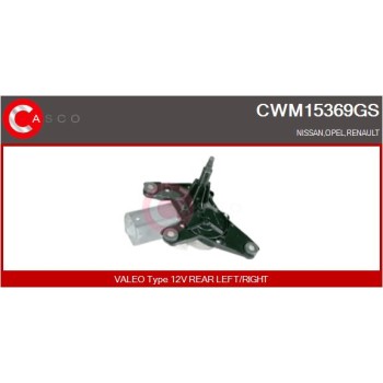 Motor del limpiaparabrisas - CASCO CWM15369GS