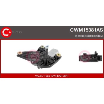 Motor del limpiaparabrisas - CASCO CWM15381AS