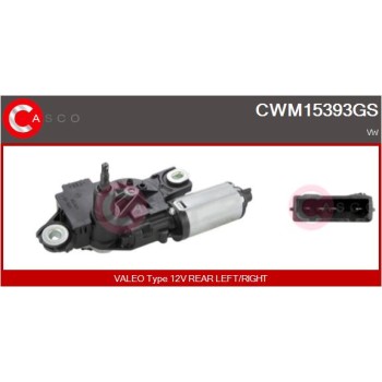 Motor del limpiaparabrisas - CASCO CWM15393GS