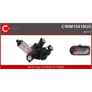 Motor del limpiaparabrisas - CASCO CWM15418GS