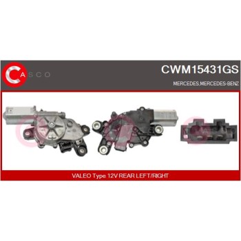 Motor del limpiaparabrisas - CASCO CWM15431GS