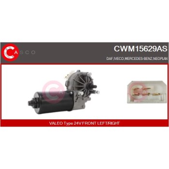 Motor del limpiaparabrisas - CASCO CWM15629AS