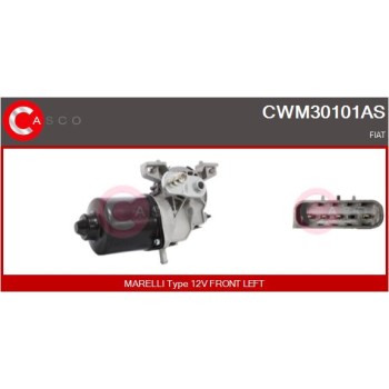 Motor del limpiaparabrisas - CASCO CWM30101AS